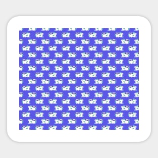 Blueberry Pug Pattern Sticker